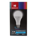 Havells LED 9W INVERTER BULB (Cool White 6500K, B22) with 3 Dimmable mode option