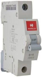 Havells DHMGBSPF006 PVC Plastic 6A MCB SP B Curve (White)