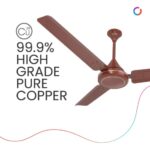 Polycab 2Year warranty Silent Operation 1200mm 48"Ceiling Fan (LUSTER BROWN) - Image 2