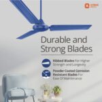 Orient 2Year warranty Silent Operation 1200mm 48"Ceiling Fan (MATT BLUE) - Image 3