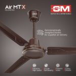 GM 1200mm High Speed Ceiling Fan for Home | BEE Star Rated Energy Effiecient Fan Engineered for Summer Comfort | 390 RPM High Air Delivery | 2 Years Warranty (BROWN) - Image 4