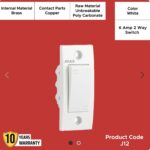Non Modular 6 Amp 2 Way Switch White Color