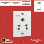 Non Modular 2 In 1 Socket White Color
