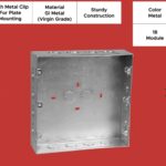 18 Module GI Conceal Metal Box With Metal Clip