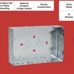 12 Module GI Conceal Metal Box With Metal Clip