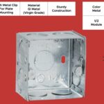 1/2 Module GI Conceal Metal Box With Metal Clip