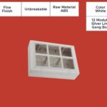 Futura Chrome 12 Modular Surface Gang Box