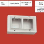 Futura Chrome 4 Modular Surface Gang Box