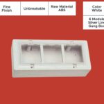 Futura Chrome 6 Modular Surface Gang Box