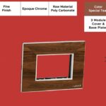 Epoque Chrome Special Teak 3 Mod. Cover & Base Plates