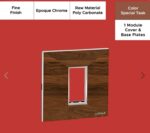 Epoque Chrome Special Teak 1 Mod. Cover & Base Plates