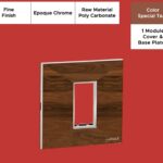 Epoque Chrome Special Teak 1 Mod. Cover & Base Plates