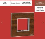 Epoque Chrome Special Teak 2 Mod. Cover & Base Plates