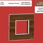 Epoque Chrome Special Teak 2 Mod. Cover & Base Plates