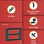 Epoque Chrome Matte Black 2 Mod. Cover & Base Plates - Image 2