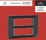 Epoque Chrome Matte Black 12 Mod. Cover & Base Plates