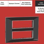 Epoque Chrome Matte Black 12 Mod. Cover & Base Plates