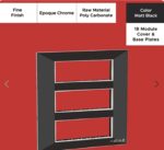 Epoque Chrome Matte Black 18 Mod. Cover & Base Plates