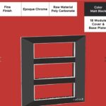 Epoque Chrome Matte Black 18 Mod. Cover & Base Plates