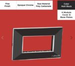Epoque Chrome Matte Black 4 Mod. Cover & Base Plates