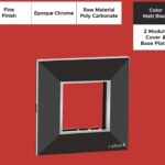 Epoque Chrome Matte Black 2 Mod. Cover & Base Plates