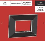 Epoque Chrome Matte Black 3 Mod. Cover & Base Plates