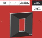 Epoque Chrome Matte Black 1 Mod. Cover & Base Plates