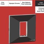 Epoque Chrome Matte Black 1 Mod. Cover & Base Plates