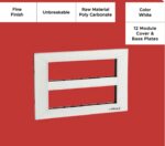 Epoque Curve 12 Mod. White Cover & Black Base Plates