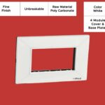 Epoque Curve 4 Mod. White Cover & Black Base Plates