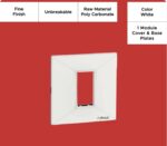 Epoque Curve 1 Mod. White Cover & Black Base Plates