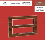 Epoque Chrome Special Teak 12 Mod. Cover & Base Plates