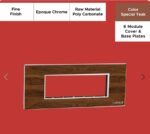 Epoque Chrome Special Teak 6 Mod. Cover & Base Plates