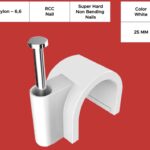 25 mm Cable Clip With RCC Nail