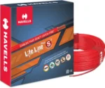 Havells LifeLine+ S3 | 0.75 sq.mm Copper Wire (90m)| Class 2 Conductor (100% Copper), Heat Resistant &  & Flame Retardant - Ideal for DomesticIndustrial Use (WHFFDNRA11X0)