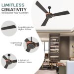 Polycab Superb Neo Star Rated, 1200mm Ceiling Fan For Home | High Speed & Air Delivery | Saves Up To 33% Electricity, 100% Copper, Rust-Proof Blades, 52 Watt | 2-yr Warranty【Jaco Bean Bronze Gold】 - Image 3