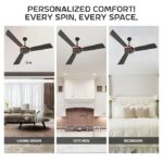 Polycab Superb Neo Star Rated, 1200mm Ceiling Fan For Home | High Speed & Air Delivery | Saves Up To 33% Electricity, 100% Copper, Rust-Proof Blades, 52 Watt | 2-yr Warranty【Jaco Bean Bronze Gold】 - Image 4