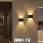 Led Wall Light for Home Decoration – Up Down 2-Way LED Wall Lamp | Outdoor Fancy Wall Lights for Balcony,Gate,Elevation,Garden,Patio | Decorative Wall Mount Light -Pack of 1 - Image 3