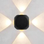 Led Wall Light for Home Decoration – Up Down 4-Way LED Wall Lamp | Outdoor Fancy Wall Lights for Balcony,Gate,Elevation,Garden,Patio | Decorative Wall Mount Light -Pack of 1 Visit the Gesto Store