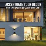 Led Wall Light for Home Decoration – Up Down 1-Way LED Wall Lamp | IP65 Outdoor Fancy Wall Lights for Balcony,Gate,Elevation,Garden,Patio | Decorative Wall Mount Light -Pack of 1 - Image 3