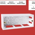 4 Modular Surface Box White Color