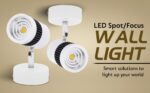 White spot Lights 6 watt Aluminium Focus Light, Adjustable Head Focus Light for Wall | spot Lights for Home Ceiling | spot Light (Warm White)