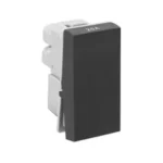 Legrand 20A Switch-SP-1 Way-2 Module-Matt Black
