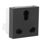 Legrand 6/16A-Socket-with Shutter-240V-ISI-2 Module-Matt Black