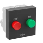 Legrand 25A-Motor Starter-2 Module-Matt Black