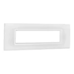 Legrand Cover Plate with Frame-8 Module-White