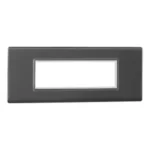Legrand Cover Plate with Frame-6 Module -Matt Black