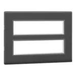 Legrand Cover Plate with Frame-16 Module -Matt Black